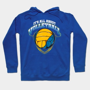 Its All About Volleyball Player Coach Team Tournament Hoodie